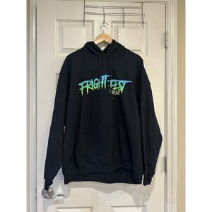Six‎ Flags Fright Night Black Hoodie Size L